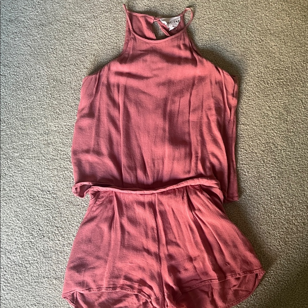 Olive & Oak Pink Women's Romper